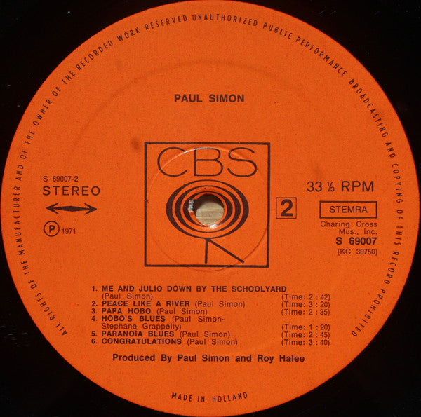 Paul Simon : Paul Simon (LP,Album)