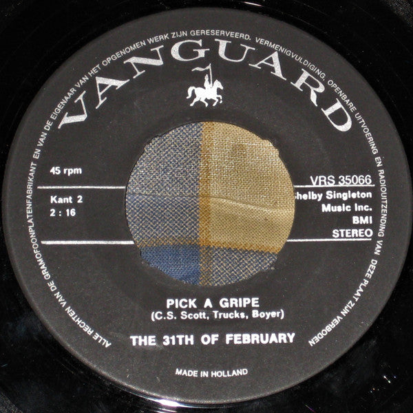 31st Of February, The : Sandcastles / Pick A Gripe (7",45 RPM,Single,Stereo)