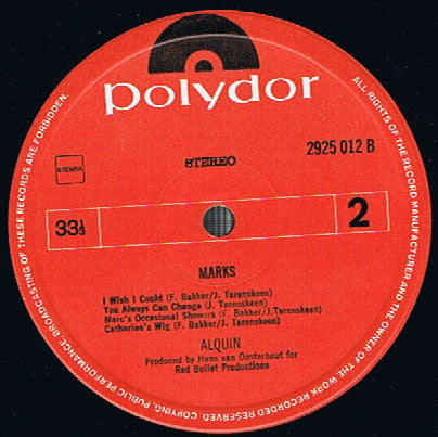 Alquin : Marks (LP,Album,Stereo)