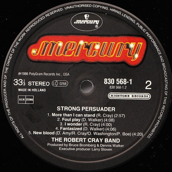 Robert Cray : Strong Persuader (LP,Album)