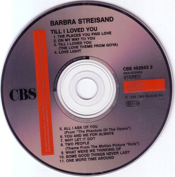 Barbra Streisand : Till I Loved You (Album)