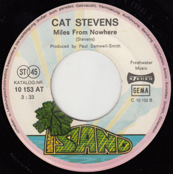 Cat Stevens : Tuesday's Dead / Miles From Nowhere (7",Single,45 RPM)