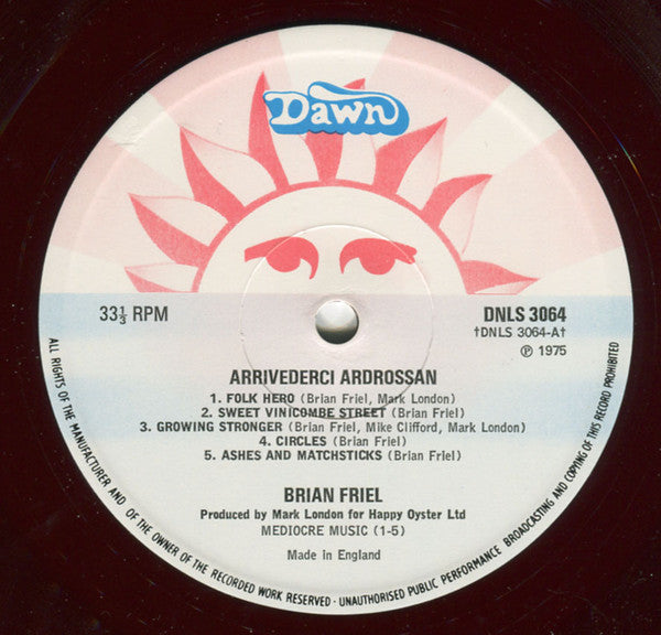 Brian Joseph Friel : Arrivederci Ardrossan (LP,Album)