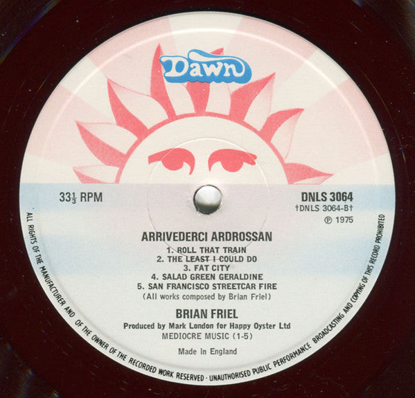 Brian Joseph Friel : Arrivederci Ardrossan (LP,Album)