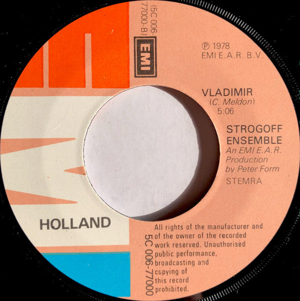 Strogoff Ensemble : Russian Disco (7",Single,45 RPM)