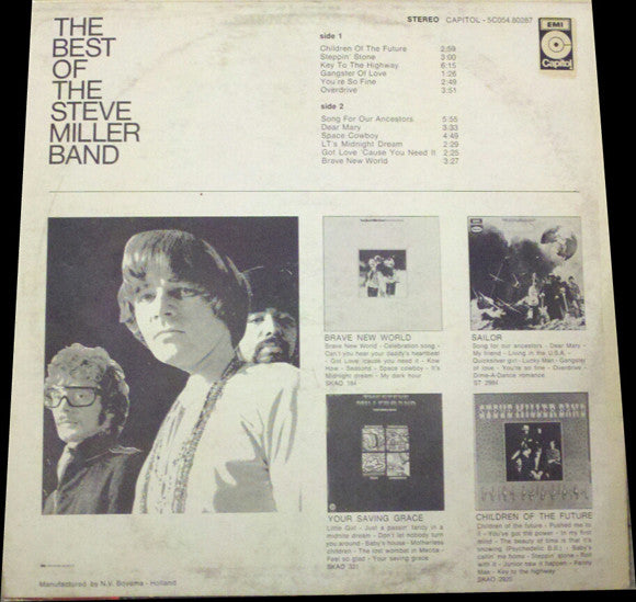 Steve Miller Band : The Best Of The Steve Miller Band (LP,Compilation,Stereo)