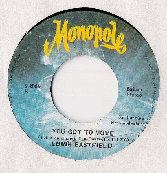 Edwin Eastfield : Don't Run Away (7",45 RPM,Stereo)