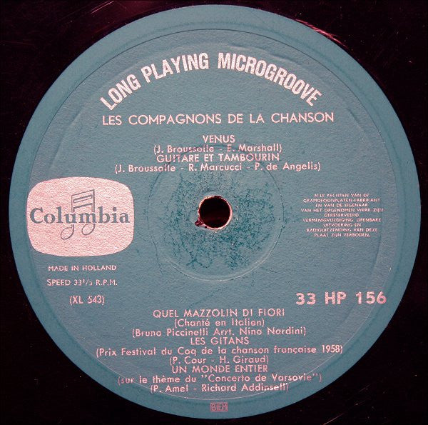 Les Compagnons De La Chanson : Les Compagnons De La Chanson À Travers Le Monde - Deel 2 (LP,10",Compilation,Mono)