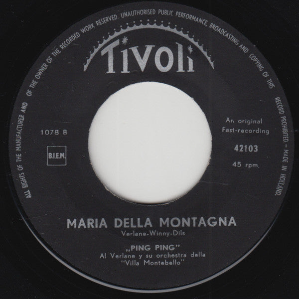 Ping Ping (2) : Sucu-Sucu / Maria Della Montagna (7",Single)