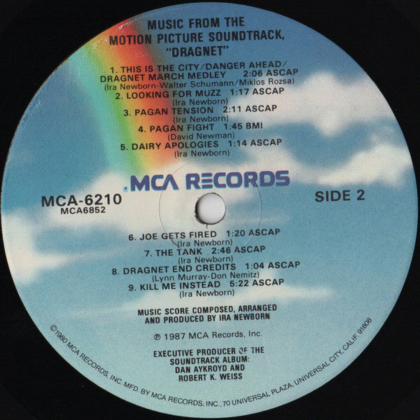 Various : Dragnet - Music From The Motion Picture Soundtrack (LP,Album)