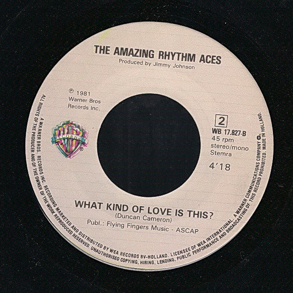 The Amazing Rhythm Aces : I Got The Feeling (7", Single)