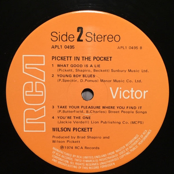 Wilson Pickett : Pickett In The Pocket (LP, Album)