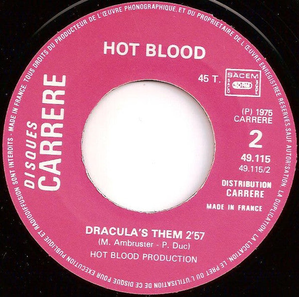 Hot Blood : Soul Dracula (7",45 RPM,Single)