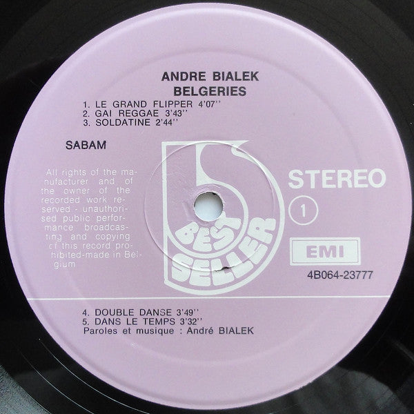 André Bialek : Belgeries (LP,Album)