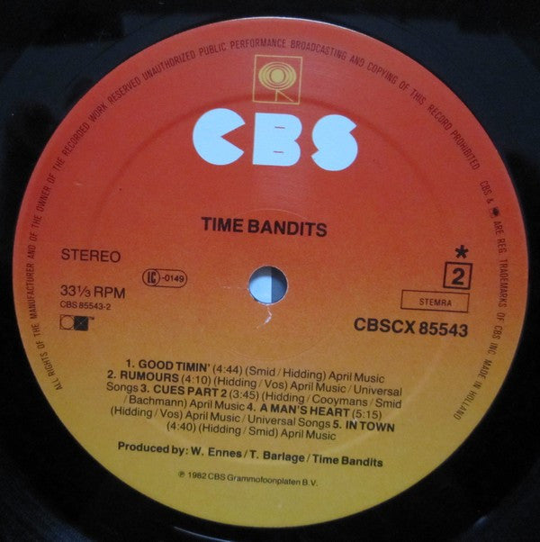 Time Bandits : Time Bandits (LP, Album)