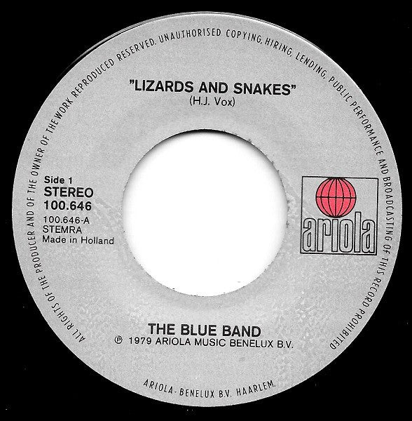 Blue Band (2), The : Lizards & Snakes (7",45 RPM,Single)