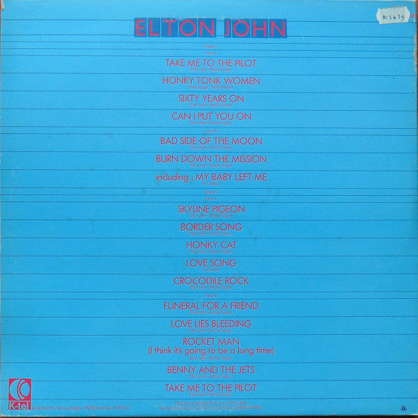Elton John : Recital - In Concert (LP,Compilation)