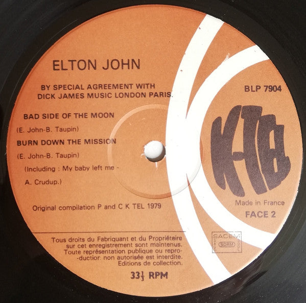Elton John : Recital - In Concert (LP,Compilation)