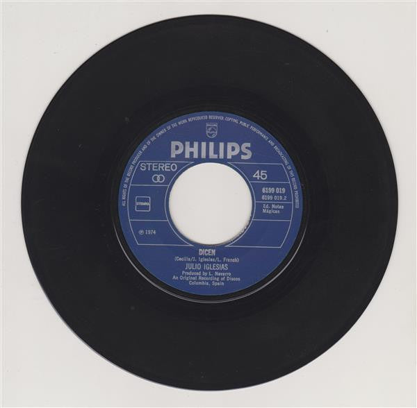 Julio Iglesias : Manuela (7",45 RPM,Stereo)
