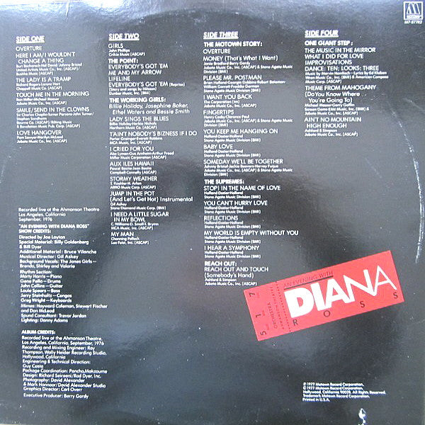 Diana Ross : An Evening With Diana Ross (LP,Album)