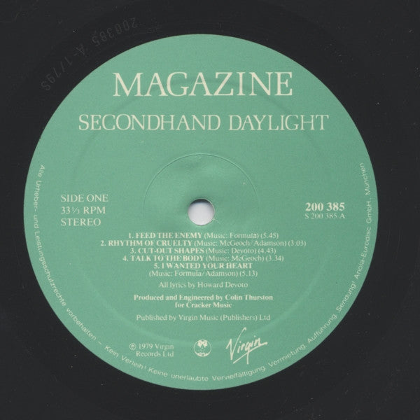 Magazine : Secondhand Daylight (LP, Album, Gat)