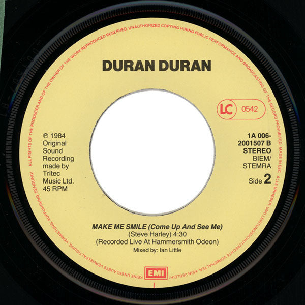 Duran Duran : The Reflex (7",45 RPM,Single,Stereo)