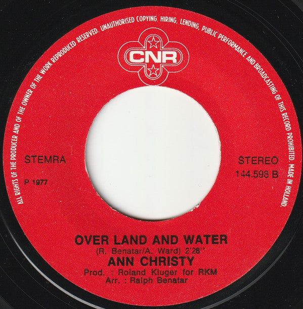 Ann Christy : Hold On (7", Single)