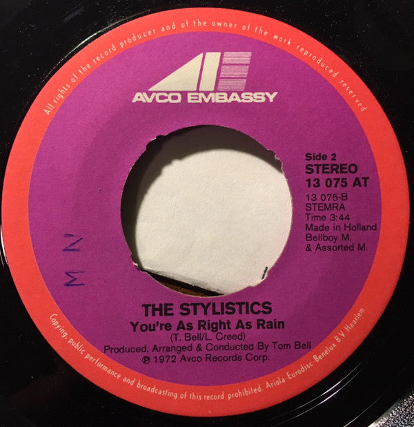Stylistics, The : Rockin' Roll Baby (7",45 RPM)