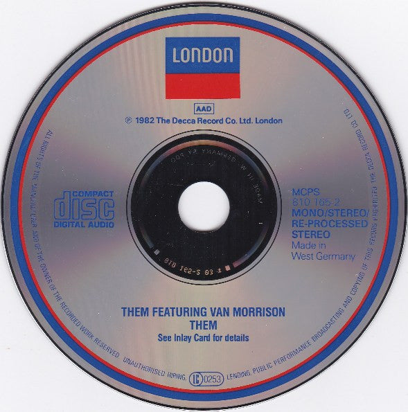 Them (3) : Them Featuring Van Morrison (Compilation,Reissue,Stereo,Mono)