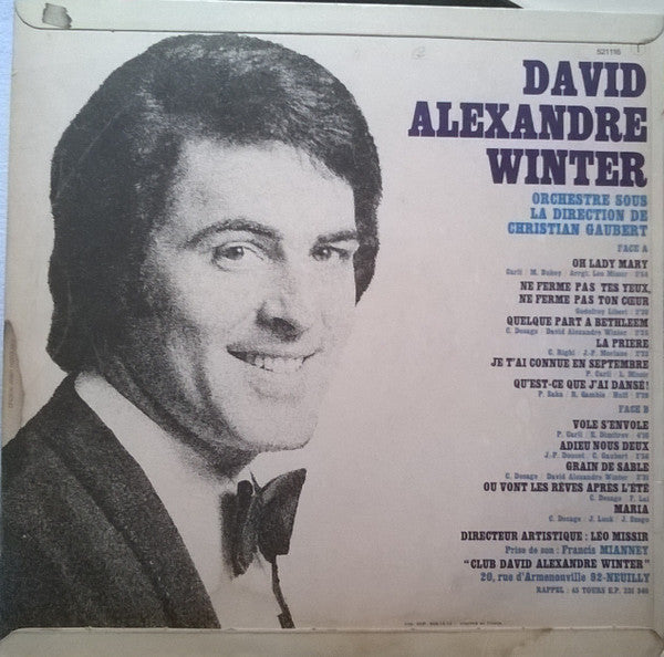 David Alexandre Winter : Oh Lady Mary (LP,Album,Stereo)