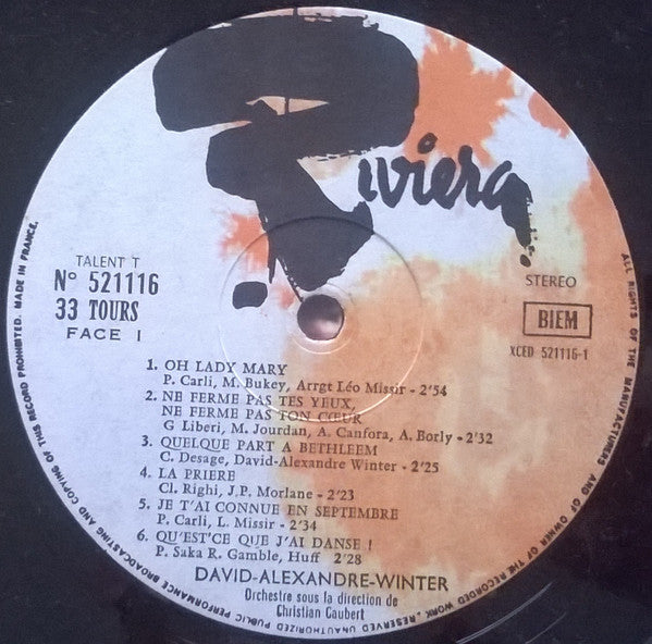 David Alexandre Winter : Oh Lady Mary (LP,Album,Stereo)