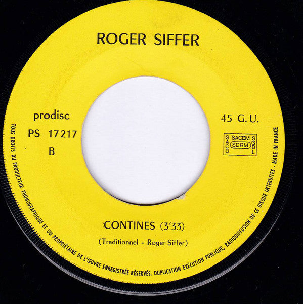 Roger Siffer : Roger Siffer (7",45 RPM)