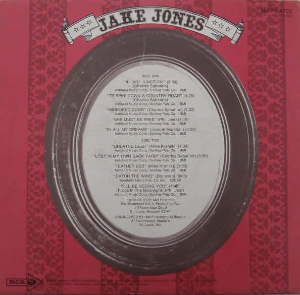 Jake Jones : Jake Jones (LP, Album)
