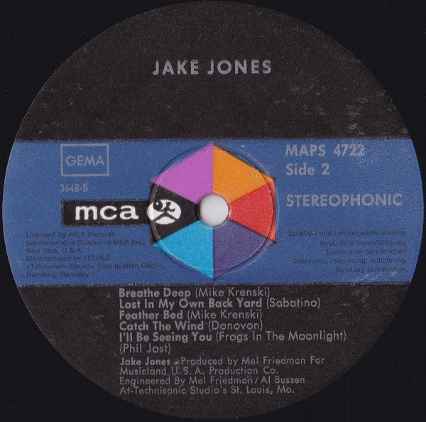 Jake Jones : Jake Jones (LP, Album)