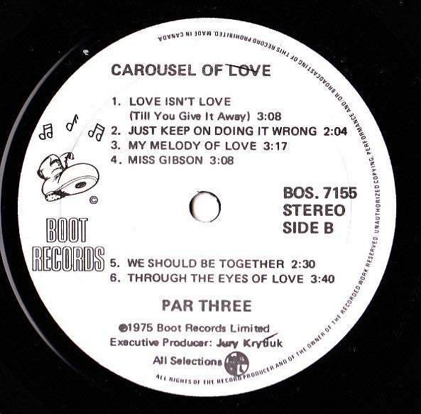 Par Three : Carousel Of Love (LP, Album)