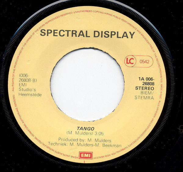 Spectral Display : It Takes A Muscle To Fall In Love (7",Single)