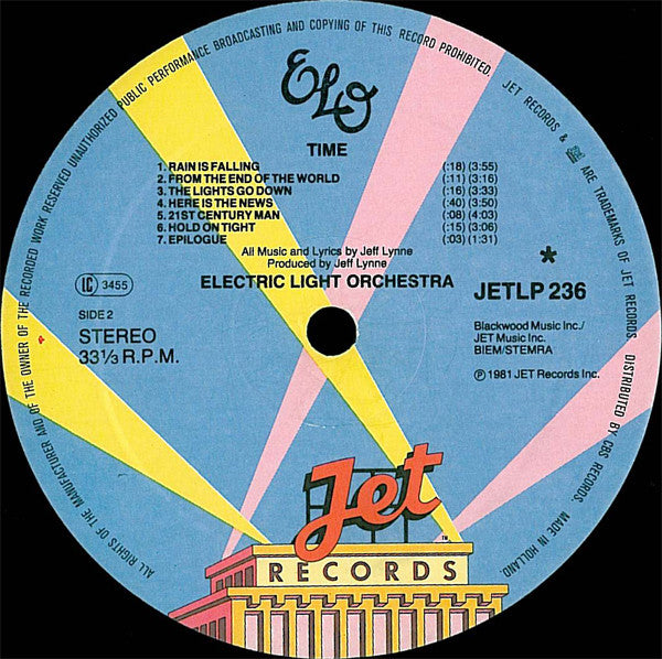Electric Light Orchestra : Time (LP,Album,Stereo)