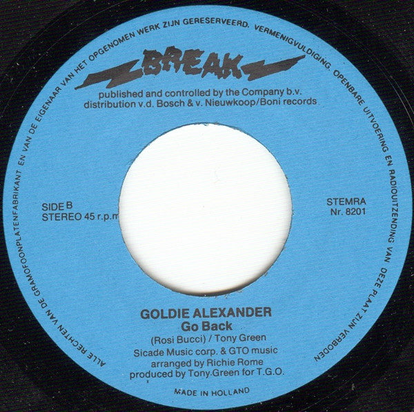 Goldie Alexander : Show You My Love (7",45 RPM,Single)