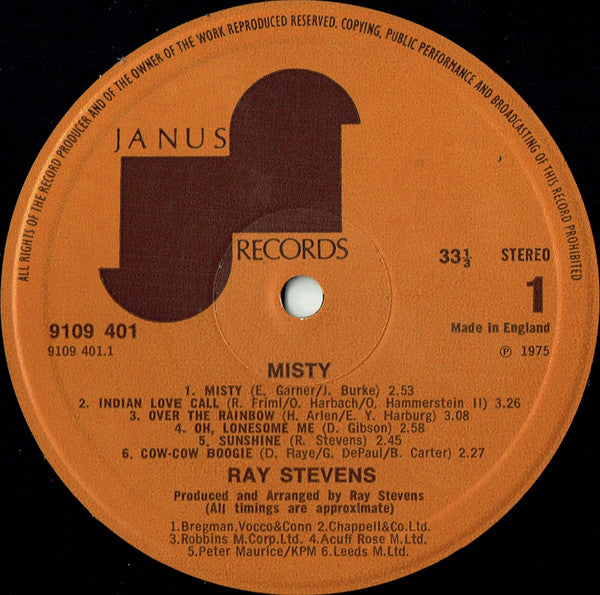 Ray Stevens : Misty (LP,Album)