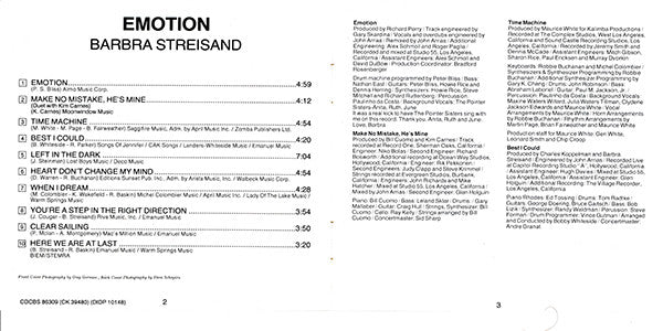Barbra Streisand : Emotion (Album)