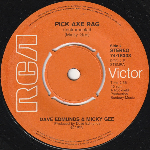 Dave Edmunds : Born To Be With You (7",45 RPM,Single,Stereo)