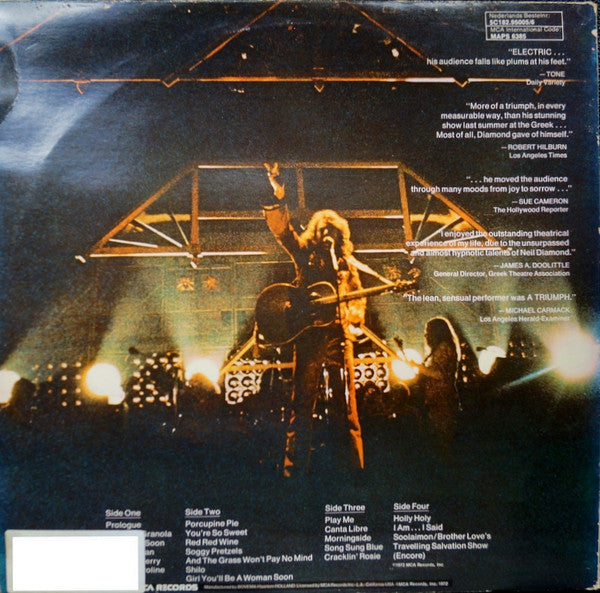 Neil Diamond : Hot August Night (LP,Album)