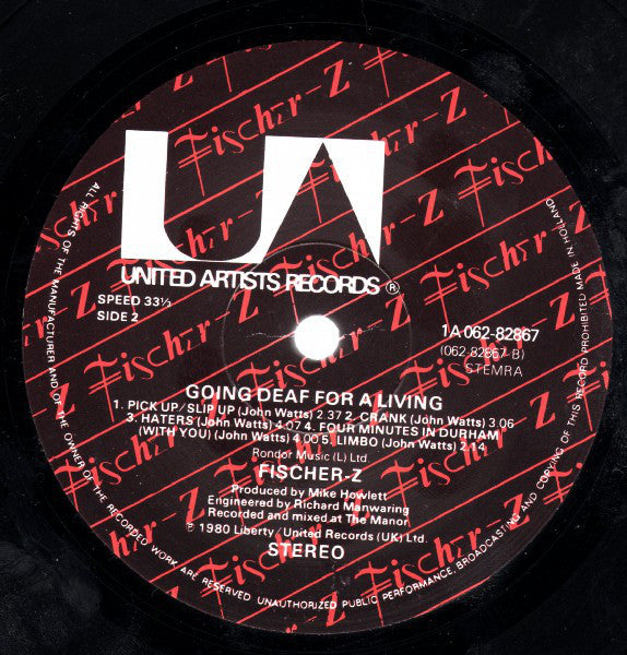 Fischer-Z : Going Deaf For A Living (LP,Album)