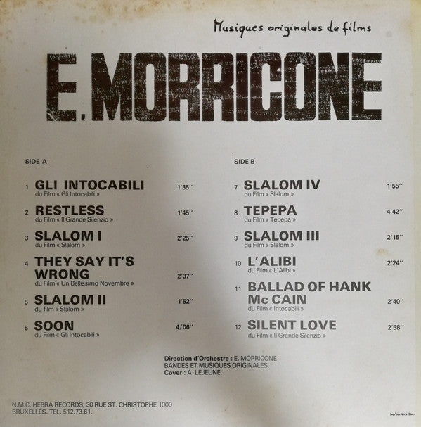 Ennio Morricone : Musiques Originales De Films E. Morricone (LP,Compilation)