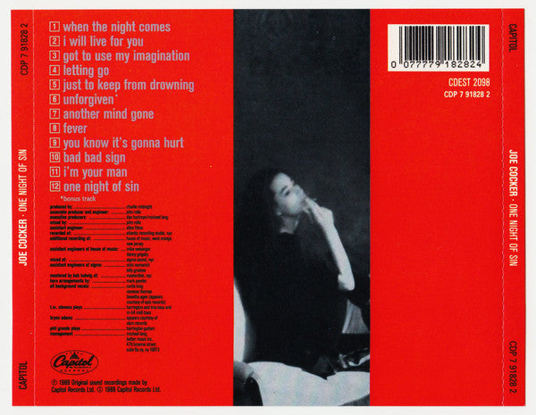 Joe Cocker : One Night Of Sin (Album)