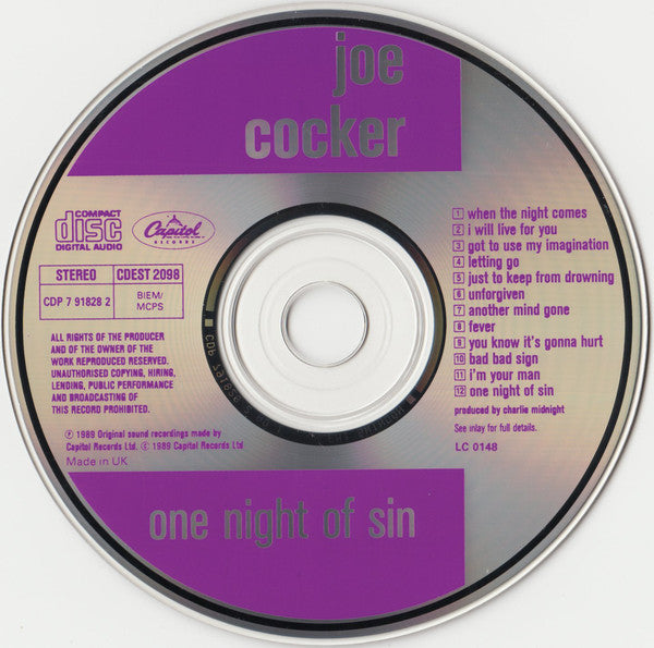Joe Cocker : One Night Of Sin (Album)
