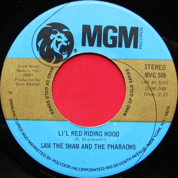 Sam The Sham & The Pharaohs : Wooly Bully (7",45 RPM,Stereo,Reissue)