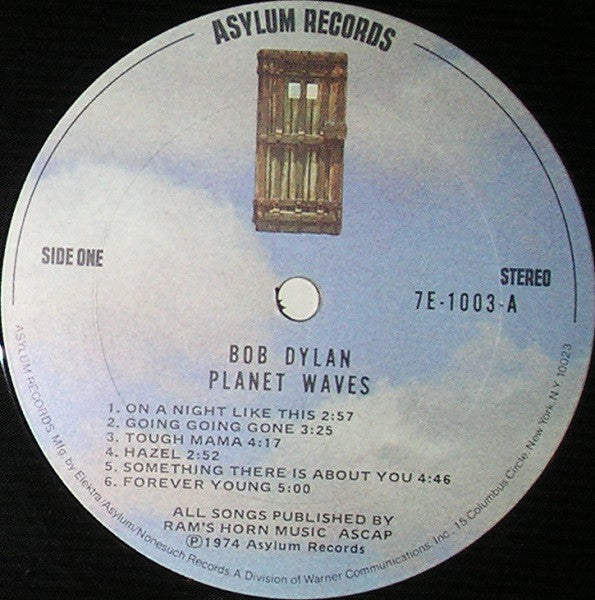 Bob Dylan : Planet Waves (LP,Album,Stereo)