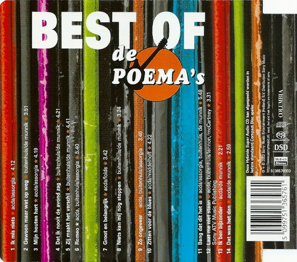De Poema's : Best Of (Hybrid,Multichannel,Album)