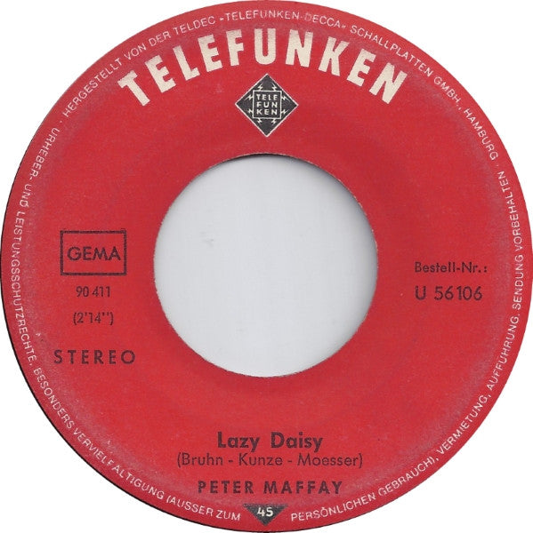 Peter Maffay : Du Bist Anders (7",45 RPM,Single)